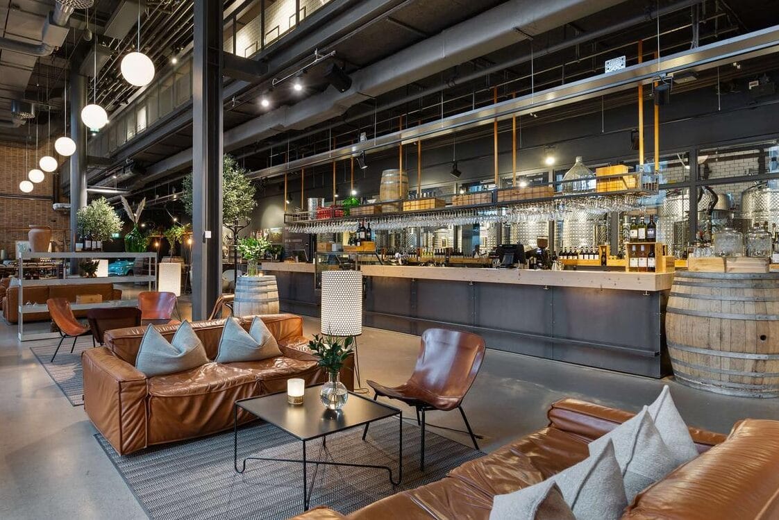 Winery hotel lobby conference Stockholm