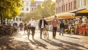 Malmö gata i solljus