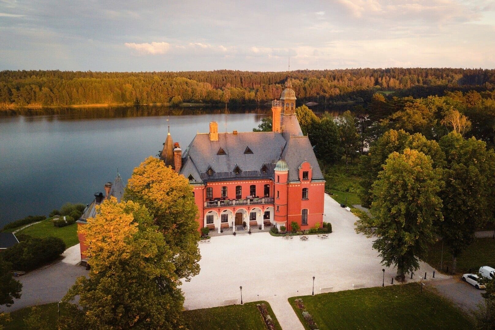 Lejondal Slott flygfoto