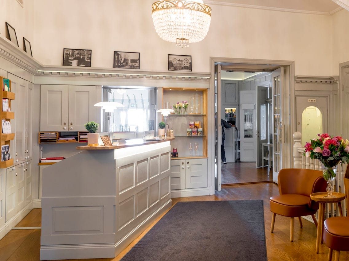 konferanse 1909 Sigtuna Stadshotell - hotellresepsjon Stockholm