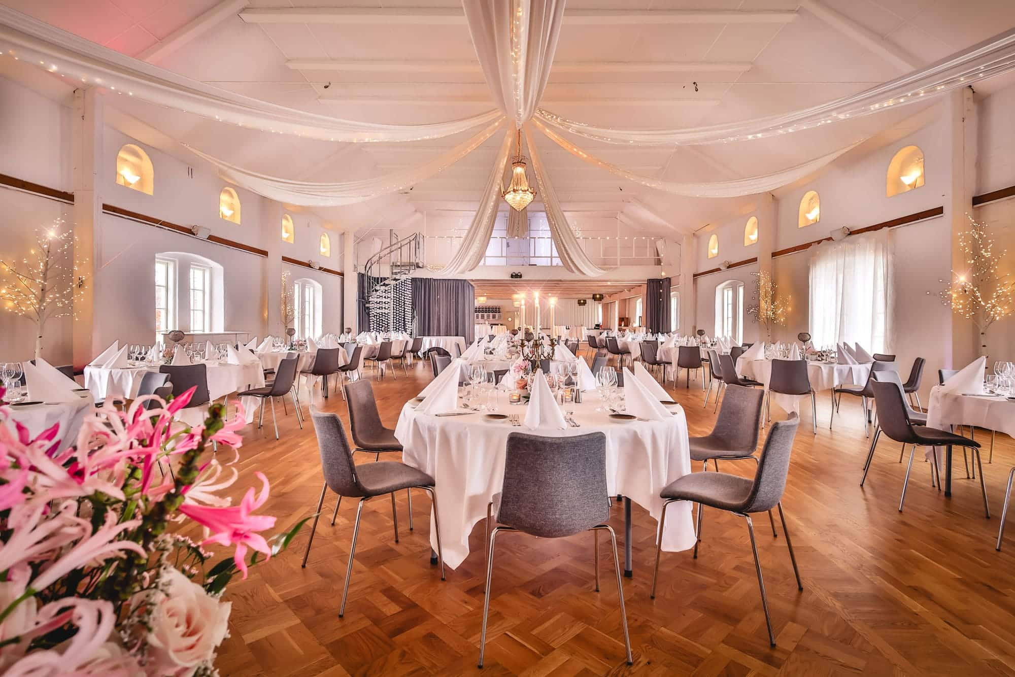 Krägga Manor conference banquet hall stable