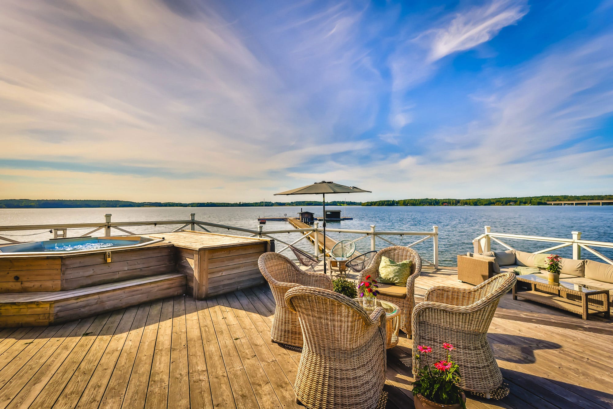 Krägga Manor conference lounge on the bridge