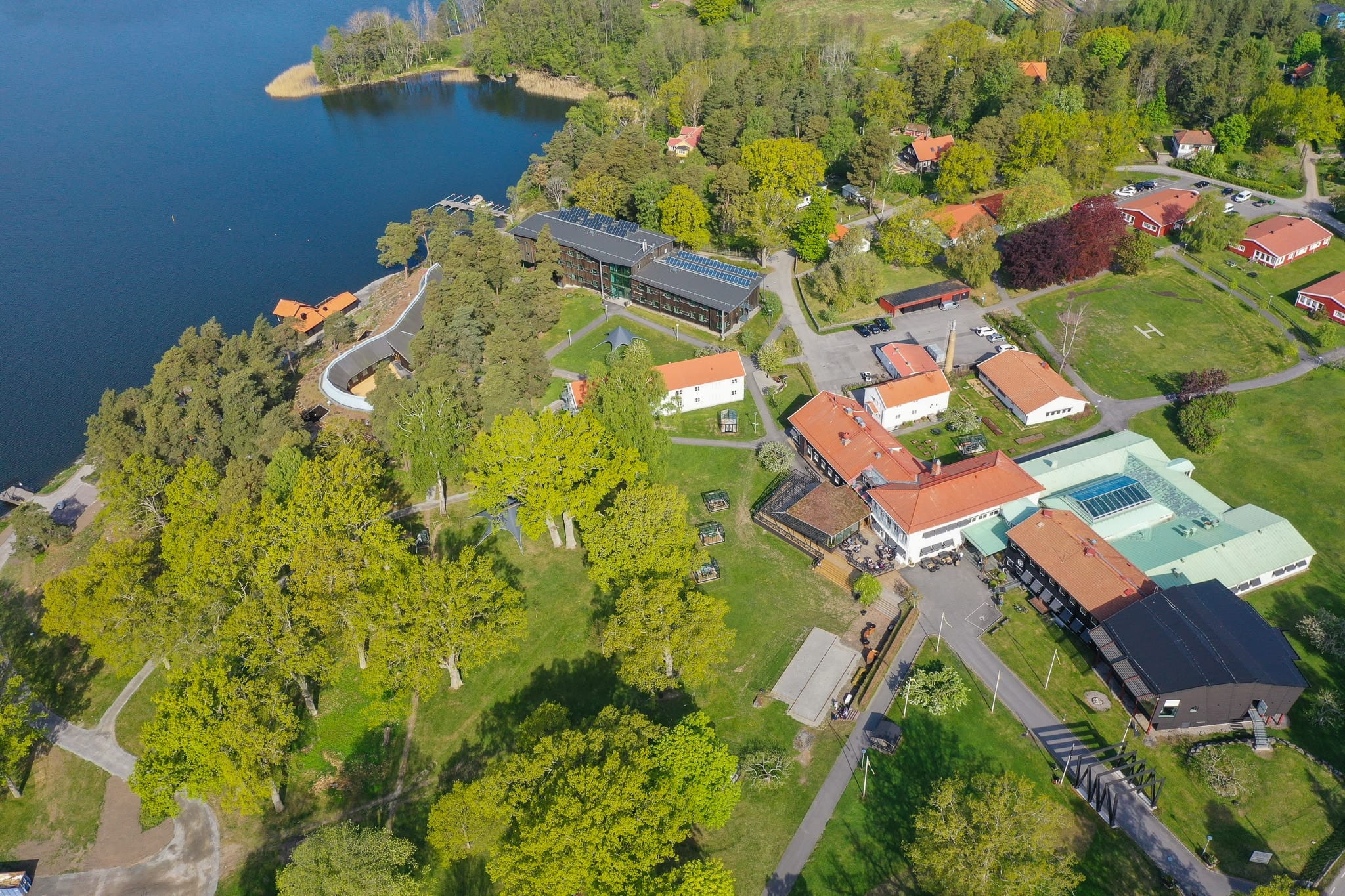 Sånga conference and hotel aerial photo external