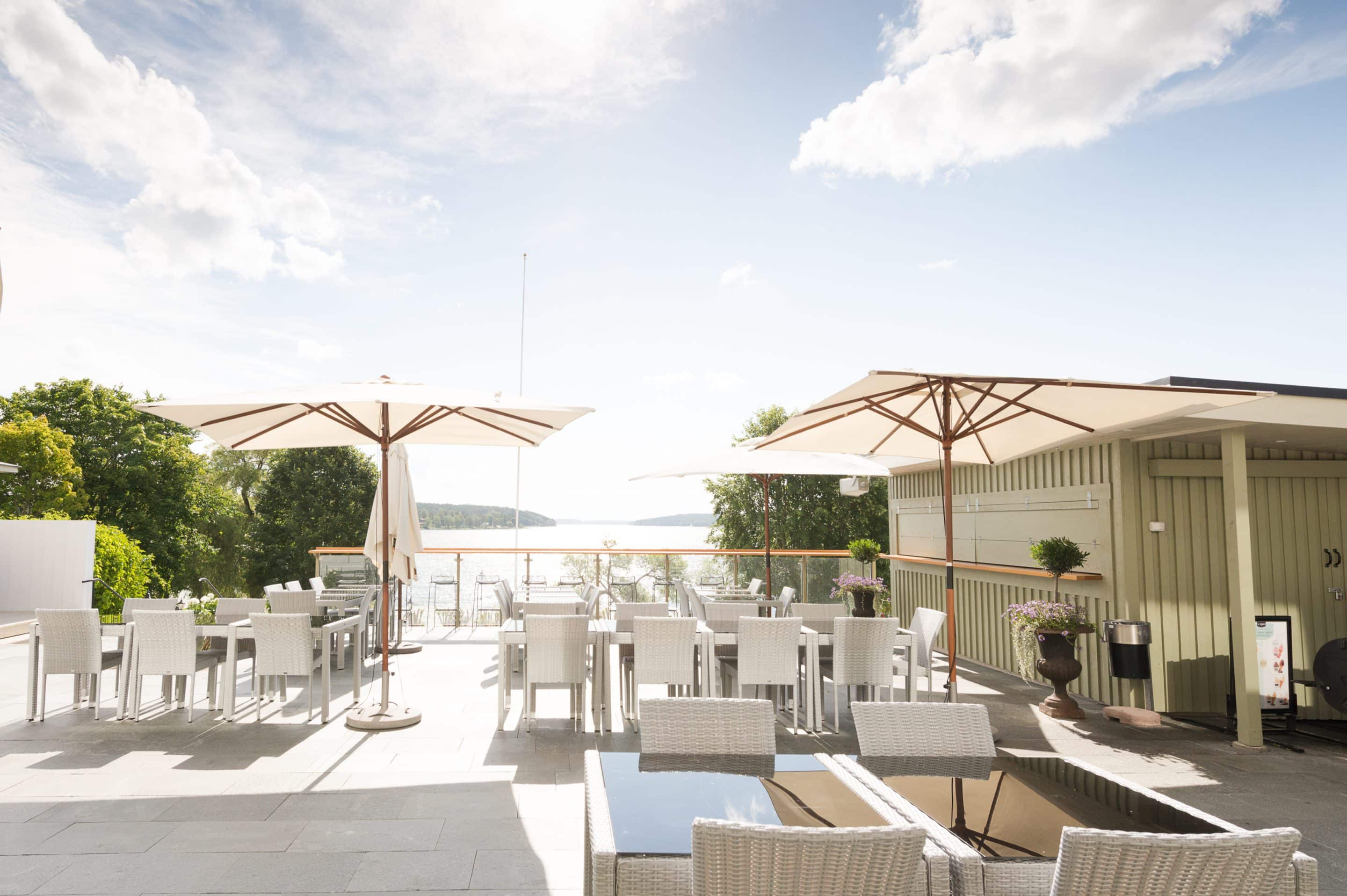 konferanse Sigtuna Stadshotell uteservering