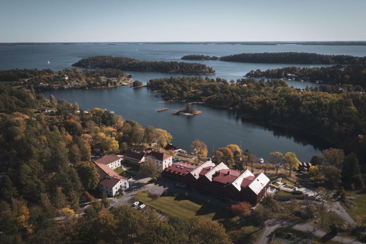 conference southern Stockholm Smådalarö Gård Hotel &amp; Spa aerial view