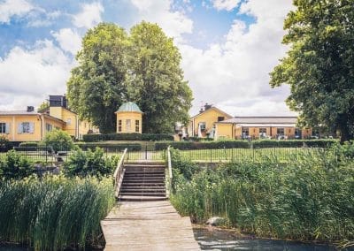 konference Stallmästaregården oversigt over bagsiden af konferencecentret