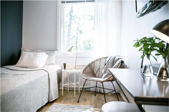 konference Göteborg Aspenäs Herrgård værelse