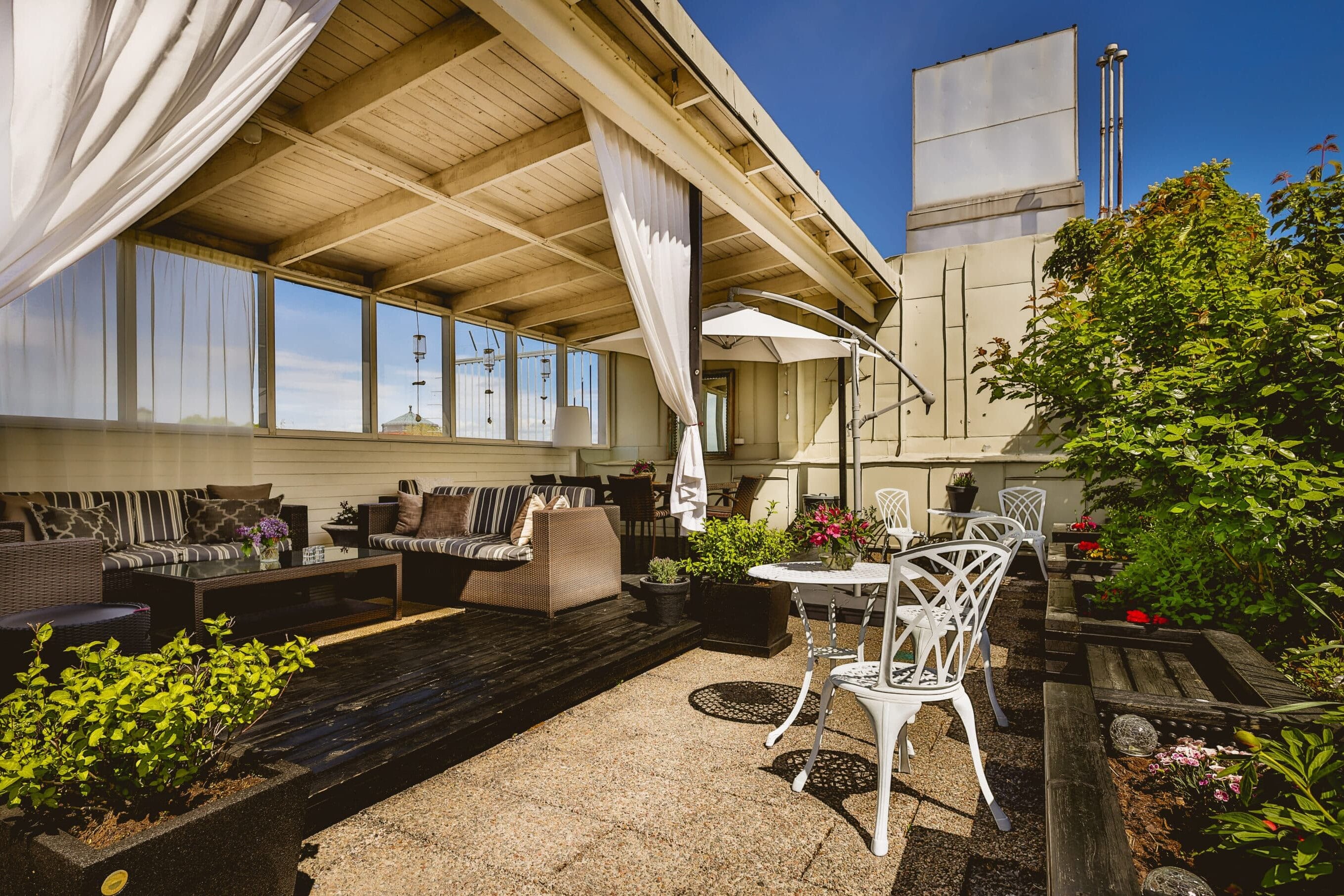 freys Lilla Radmannen takterrass sommar