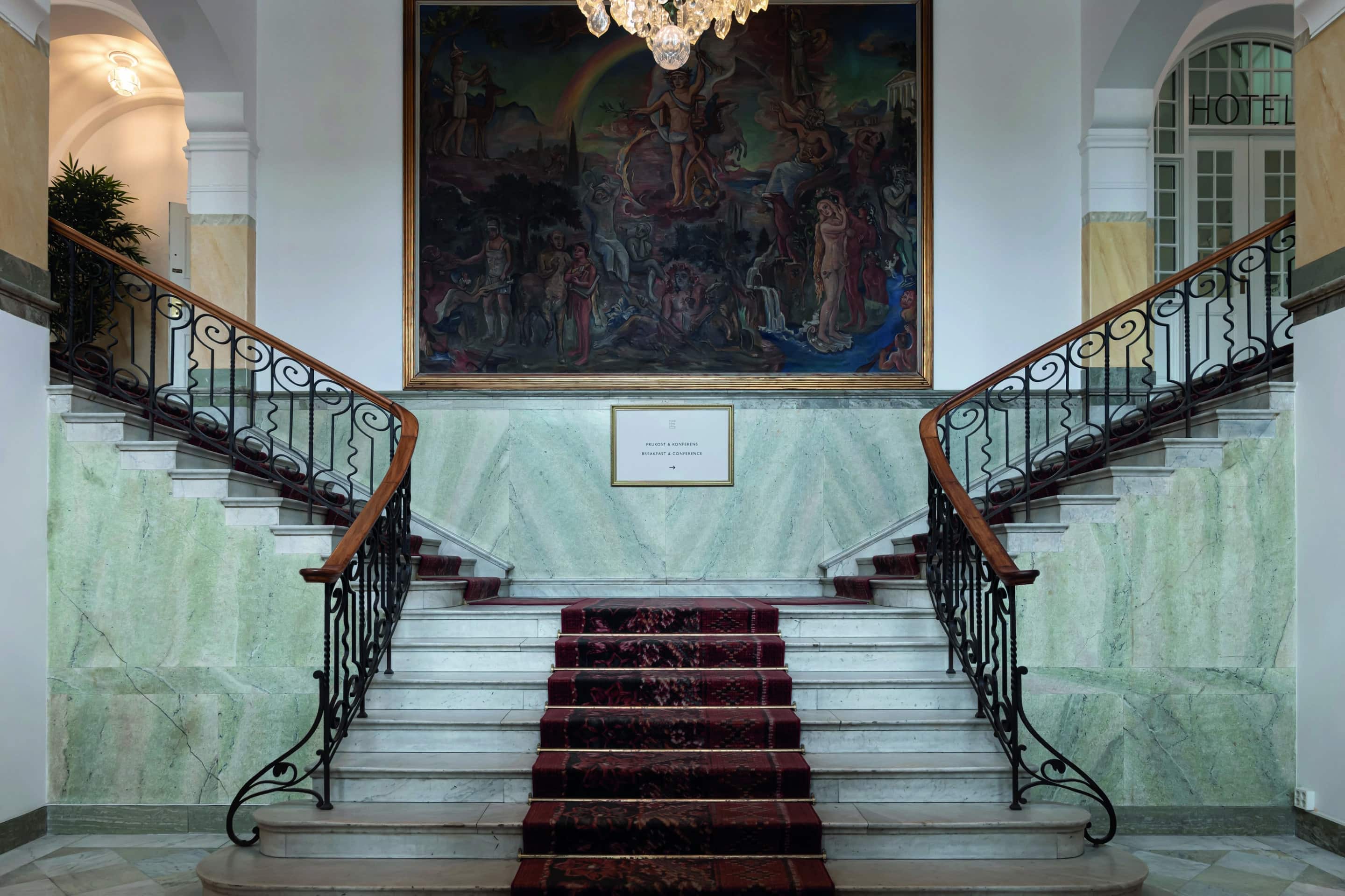 Elite Stadshotellet Västerås foyer trapper konference Västerås