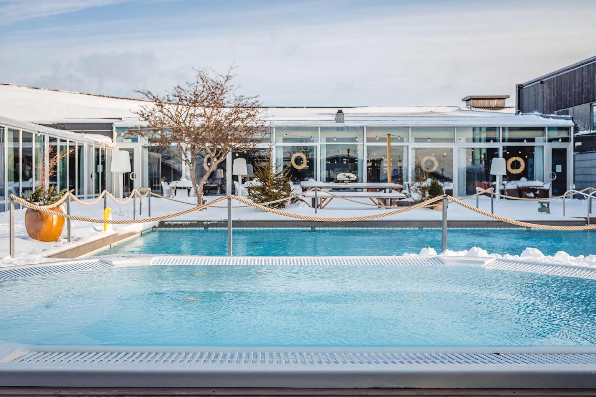 Torekov hotell spabad vinter