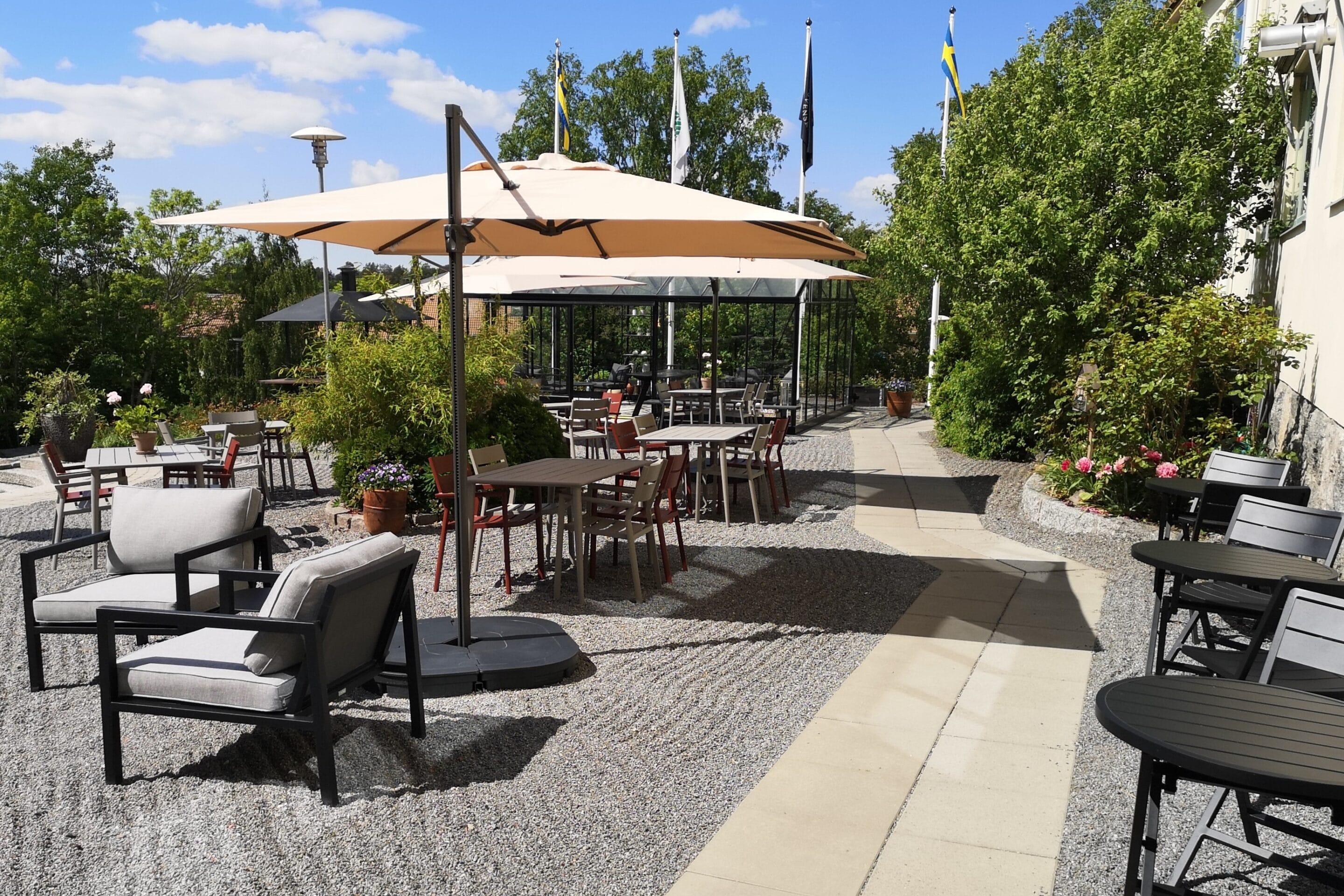 Gården på Hotell Kristina i Sigtuna