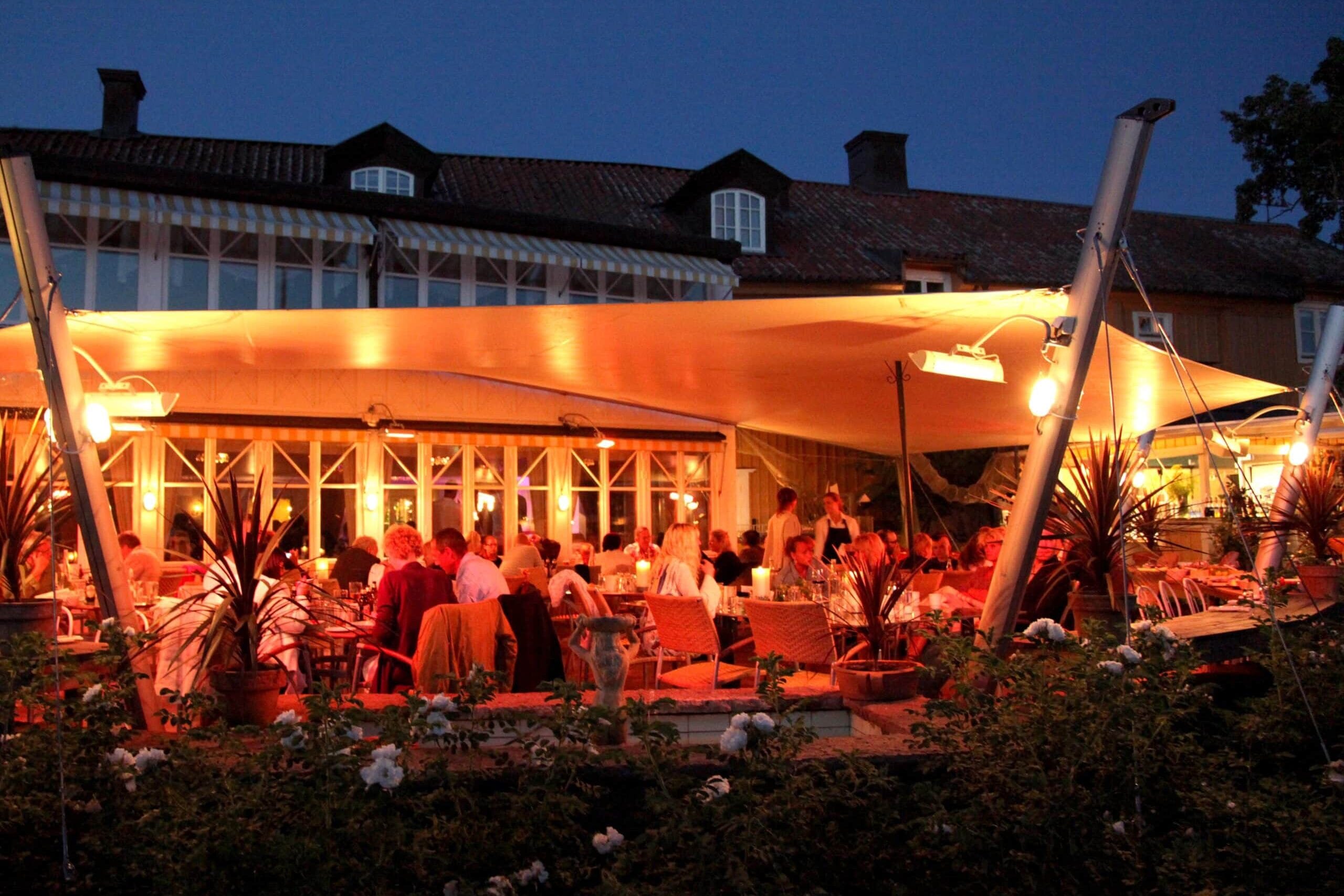 Gripsholm outdoor dining area