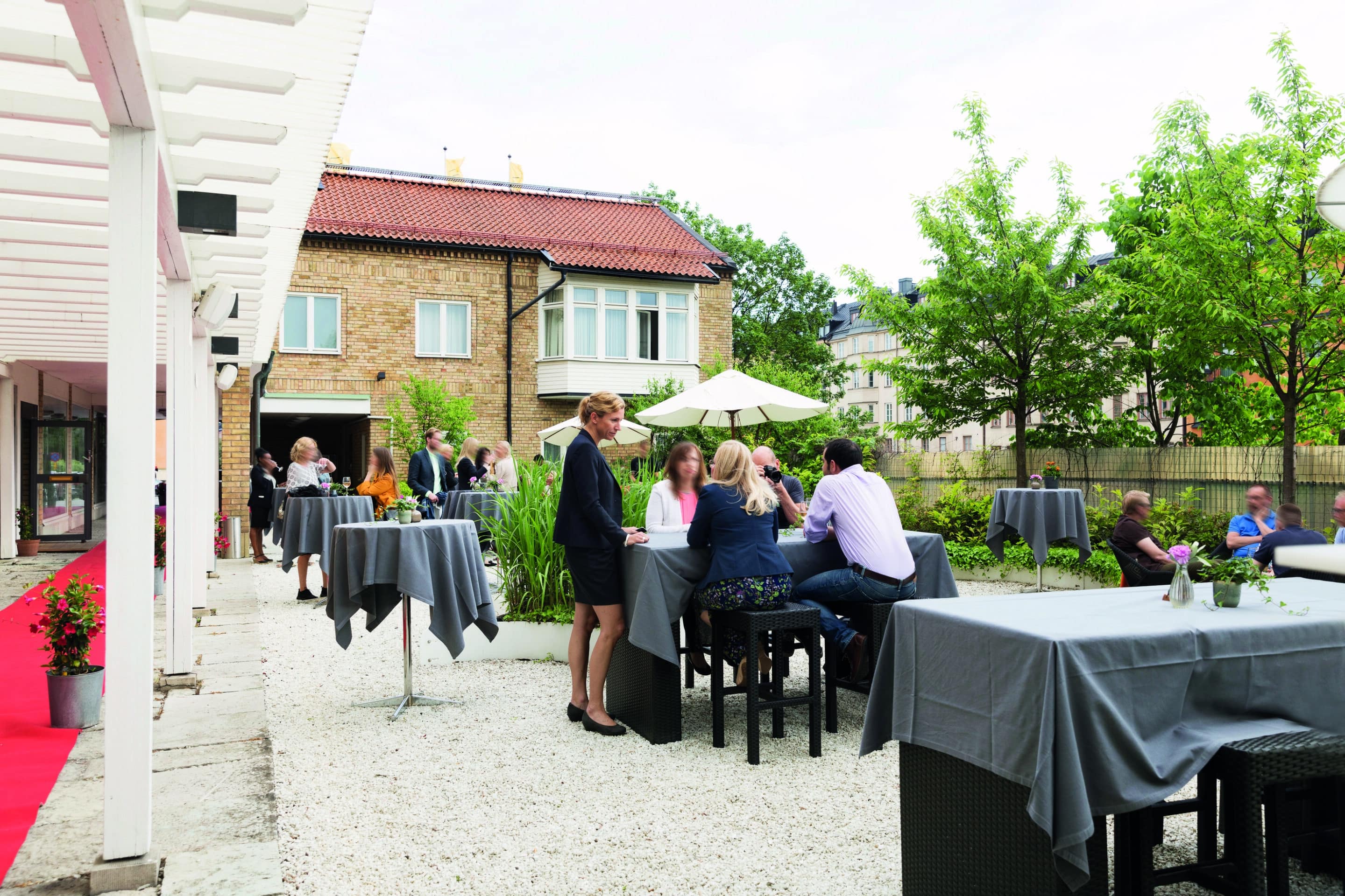 Elite Hotel Arcadia sommarterrass