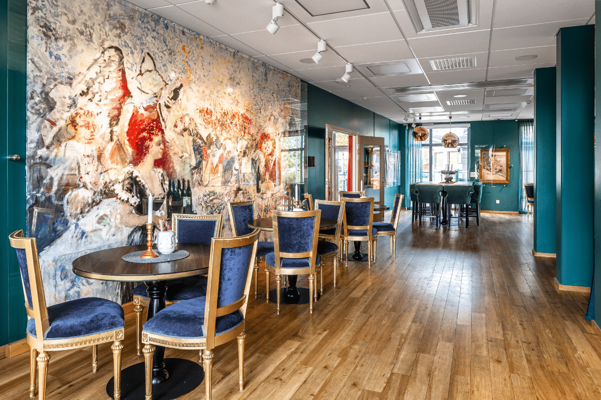 Skara Konsthotell lobby