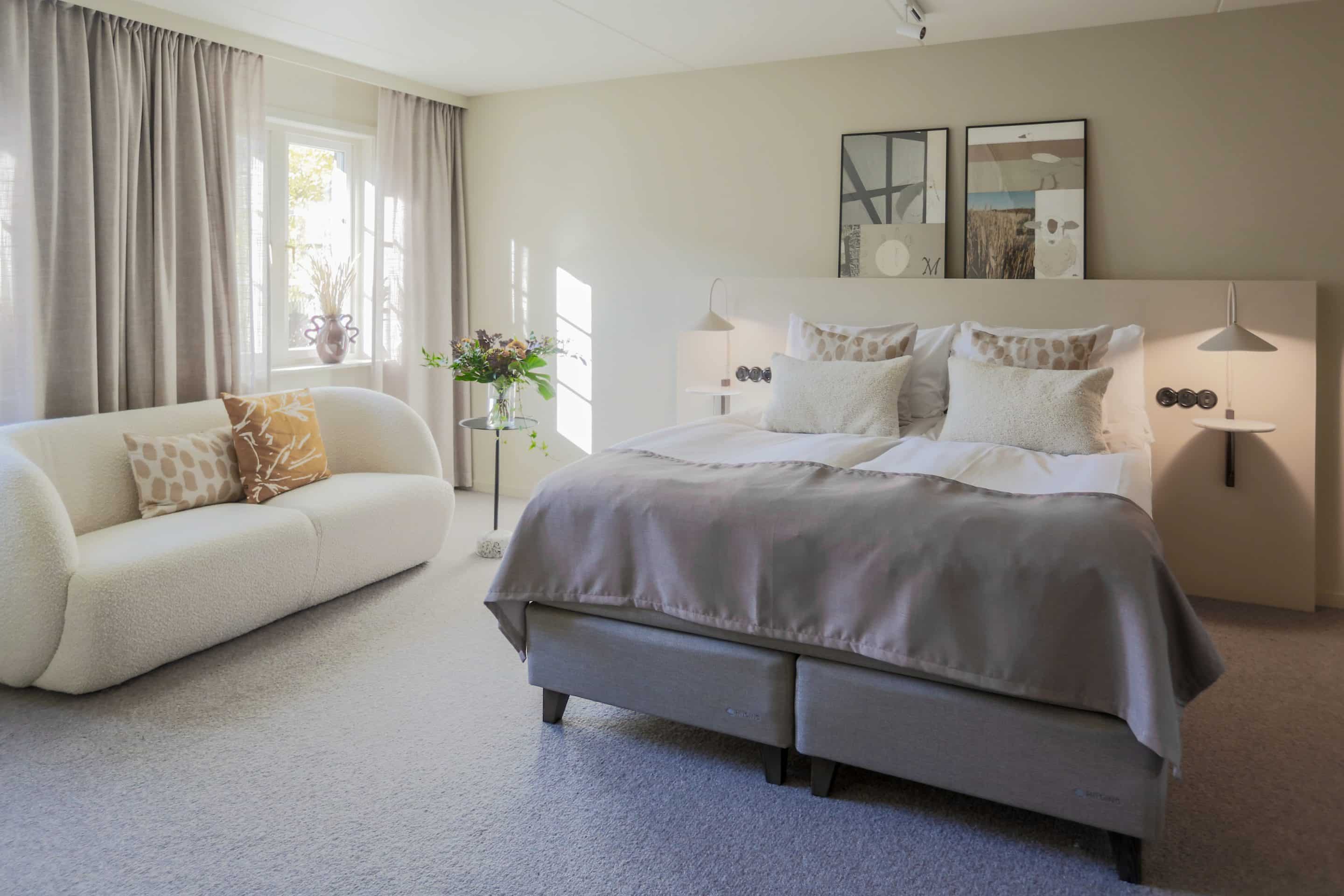 Margretetorps Gästgifvaregård konference Skåne hotelværelse med dobbeltseng