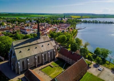 Vadstena Klosterhotel &amp; SPA konference luftfoto eksternt